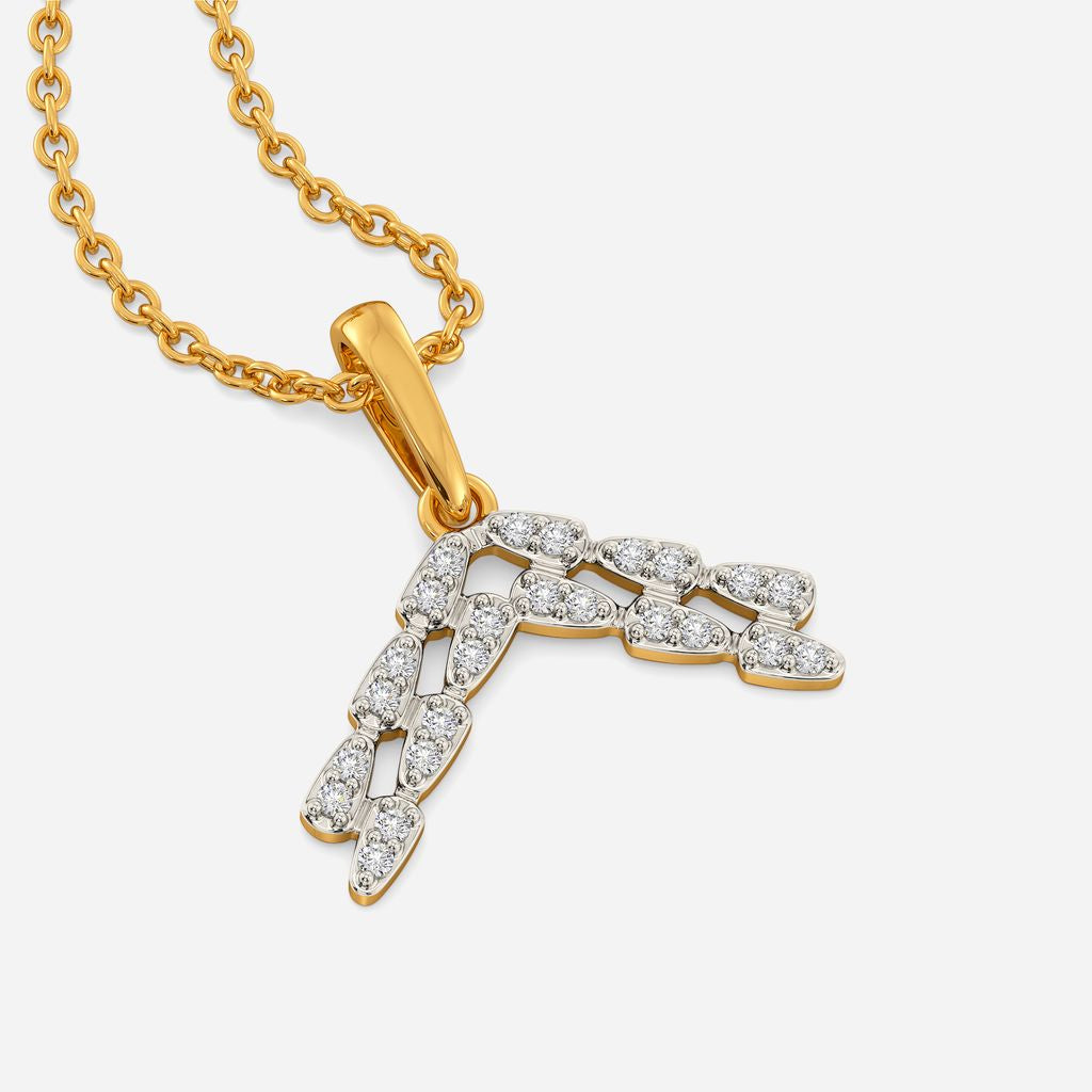 Slide Statement Diamond Pendants
