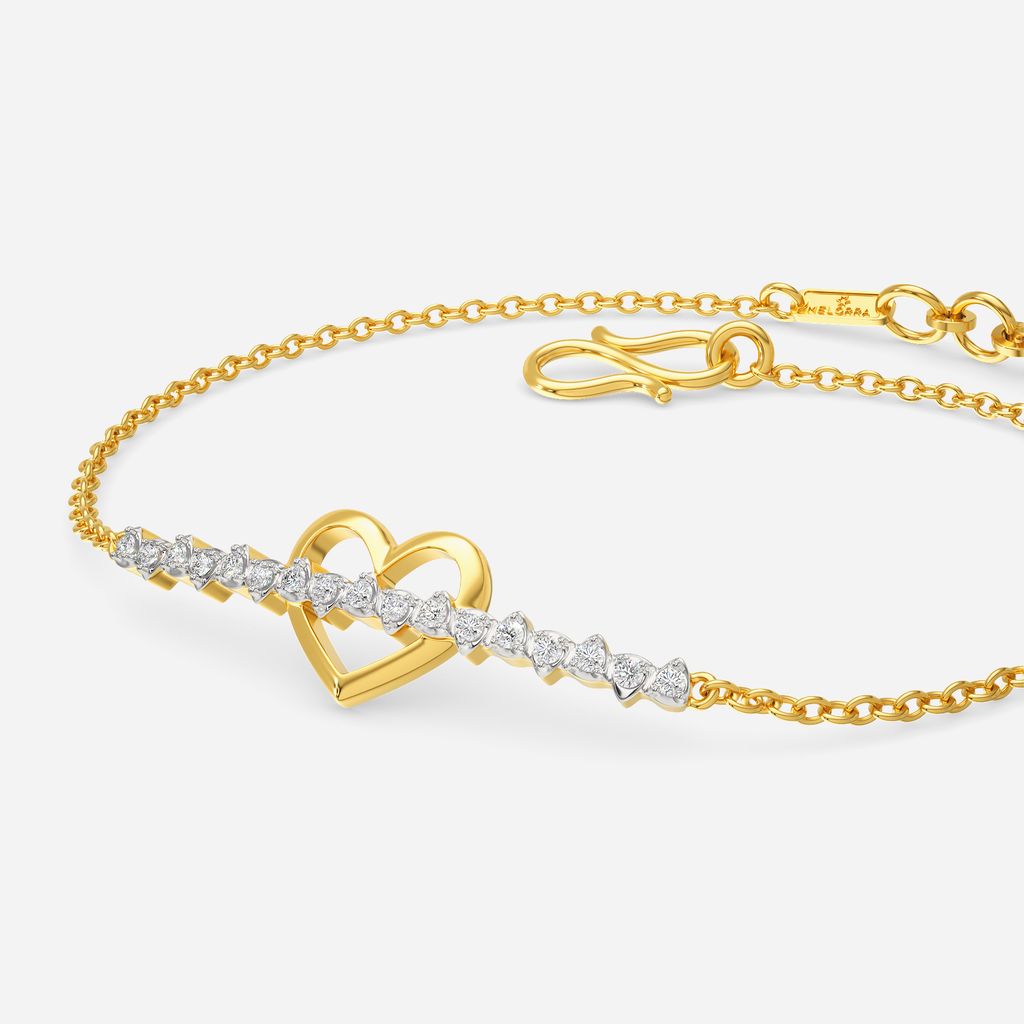 Edgy Heart Diamond Bracelets
