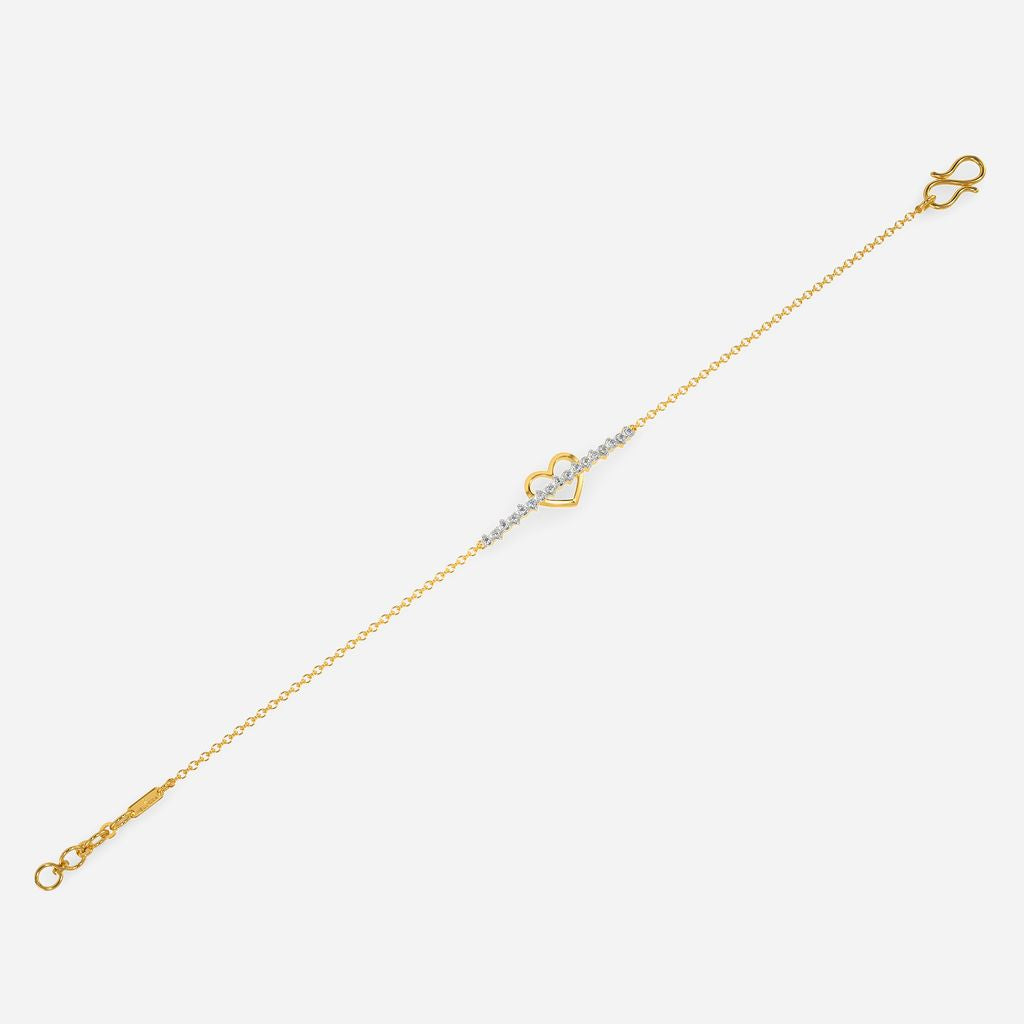 Edgy Heart Diamond Bracelets