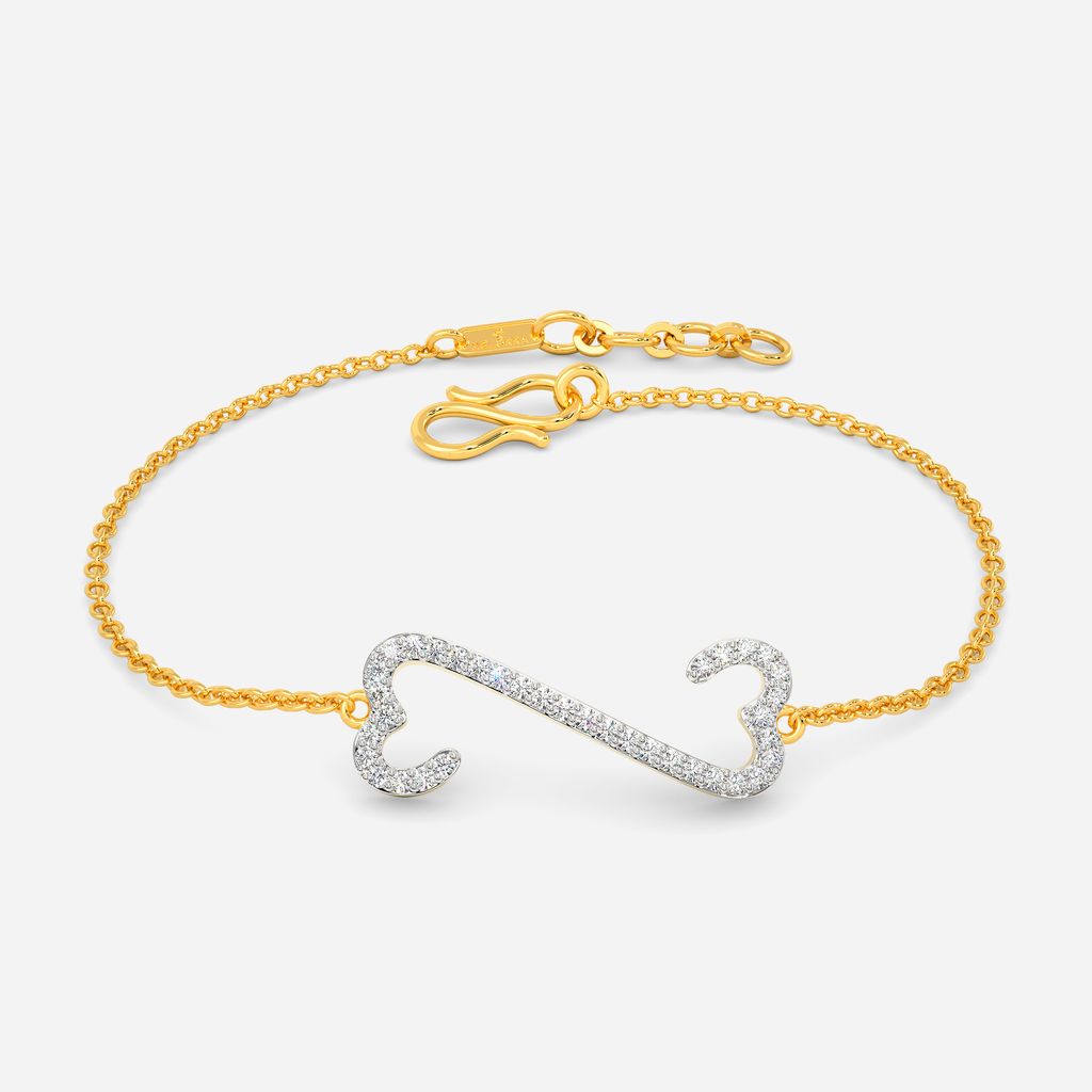 Glass Hearts Diamond Bracelets