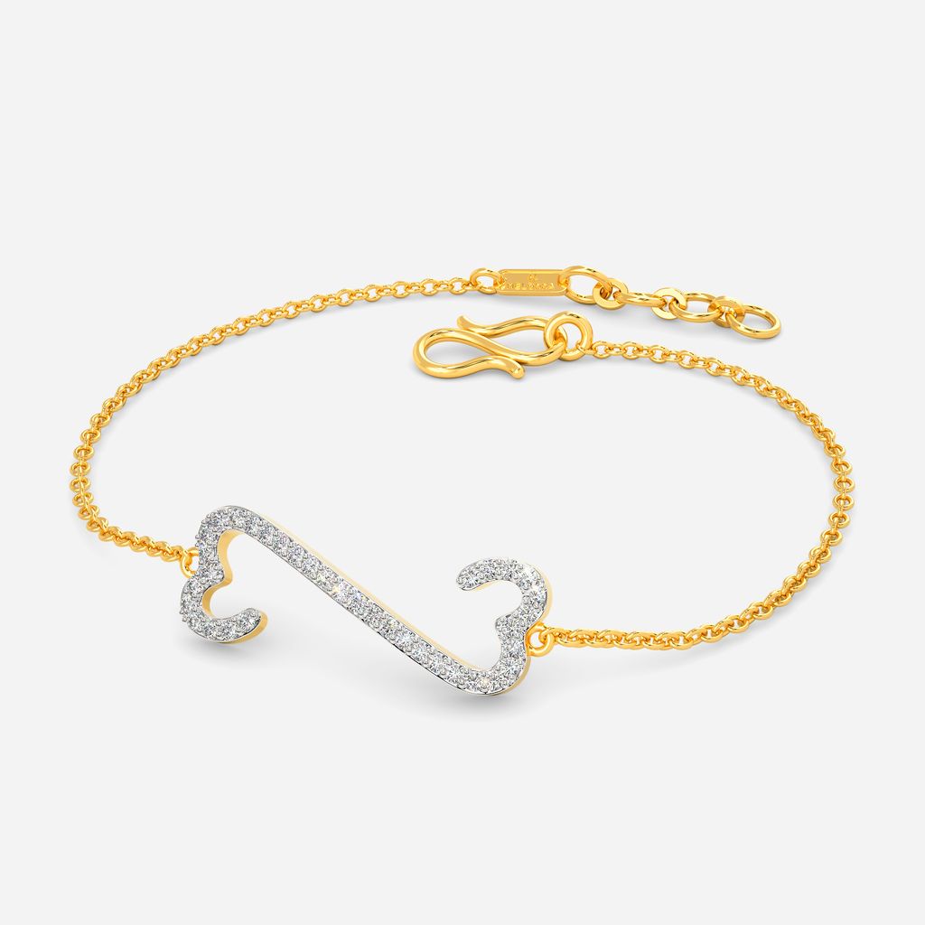 Glass Hearts Diamond Bracelets