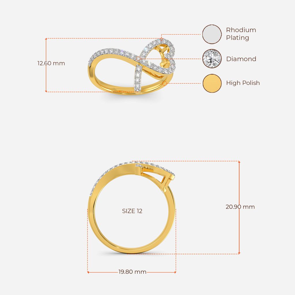 Glass Hearts Diamond Rings