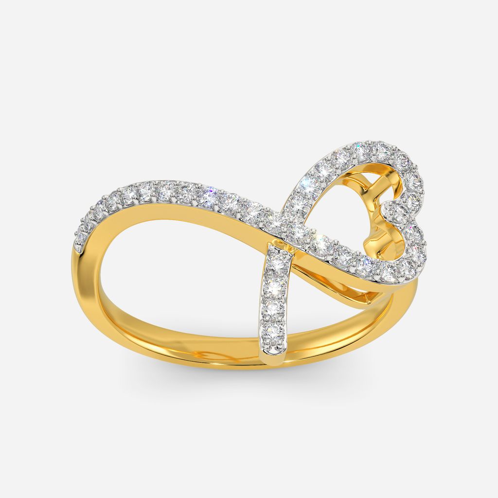 Glass Hearts Diamond Rings
