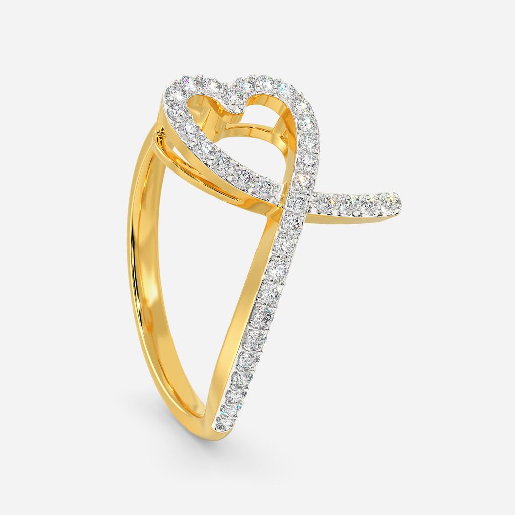 Glass Hearts Diamond Rings