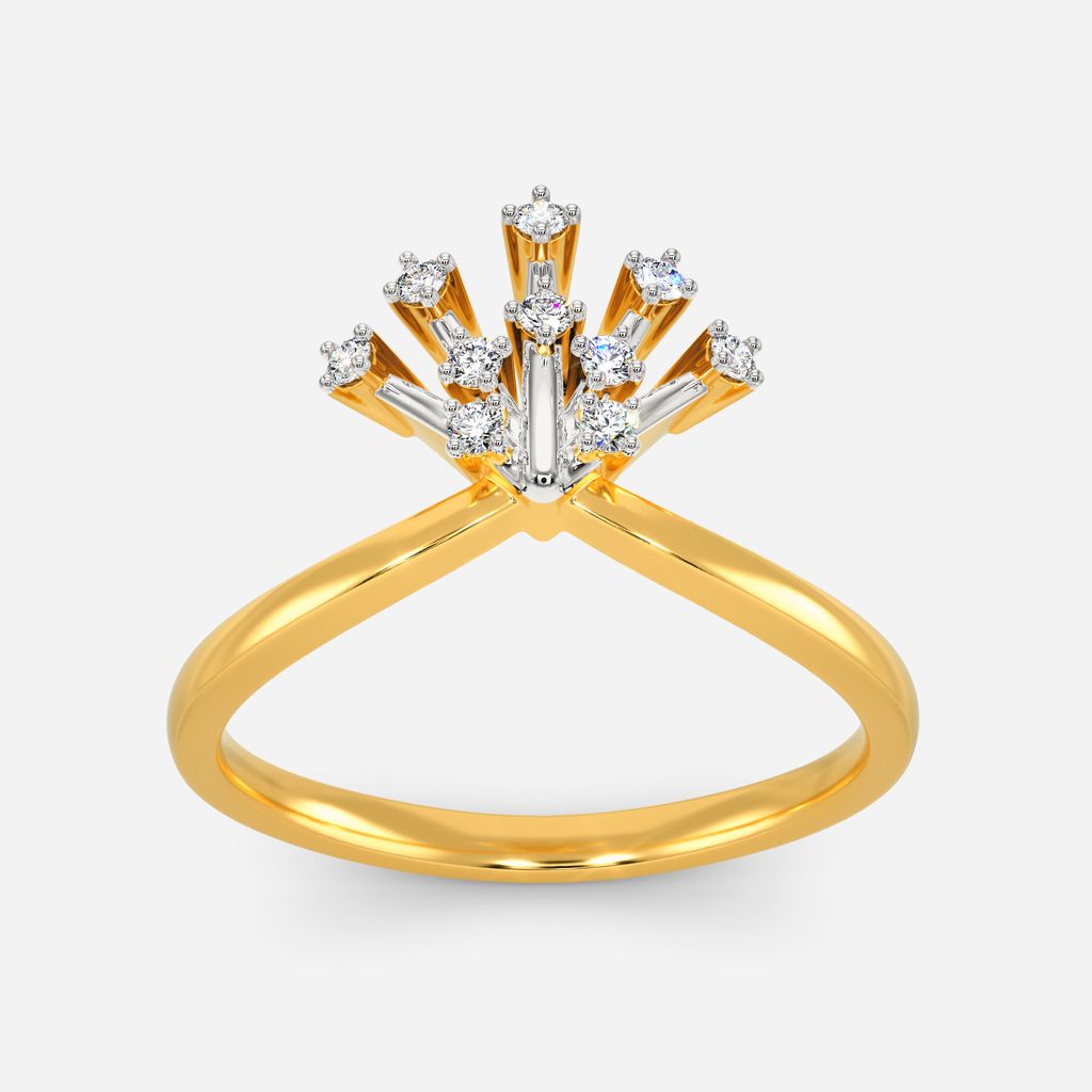 Sequined Shimmer Diamond Rings