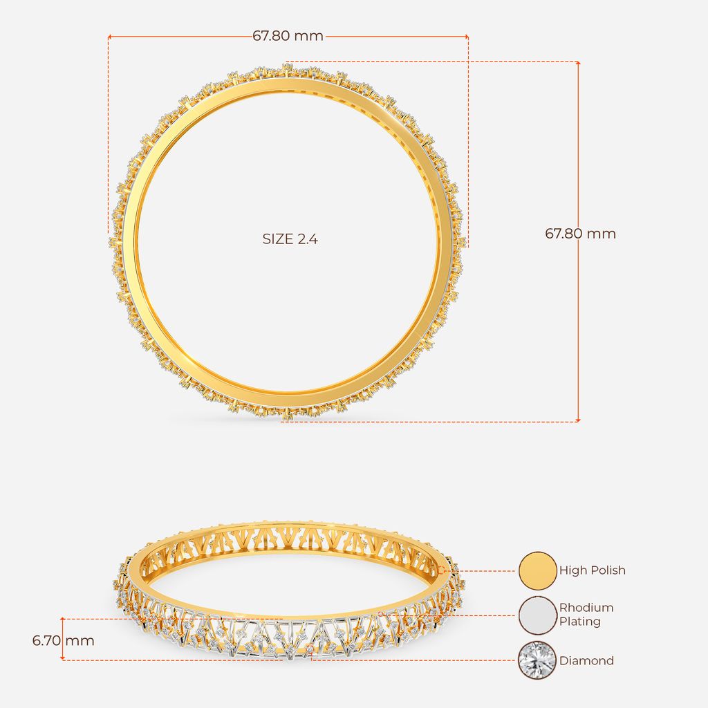 Glitterati Vibe Diamond Bangles