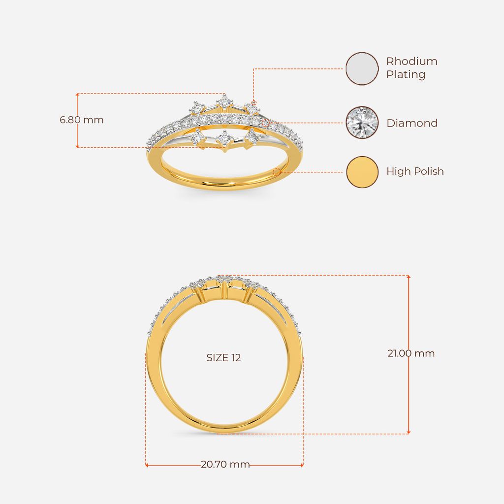 Glitzy Evening Diamond Rings