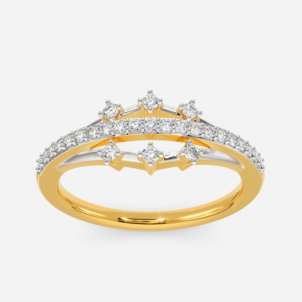 Glitzy Evening Diamond Rings