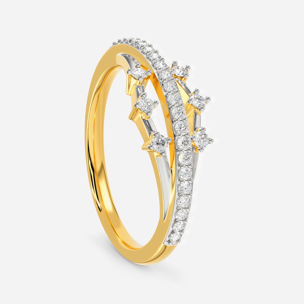 Glitzy Evening Diamond Rings