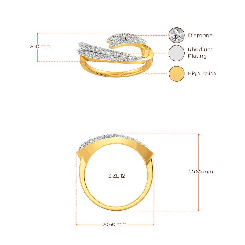 Crisp Crease Diamond Rings