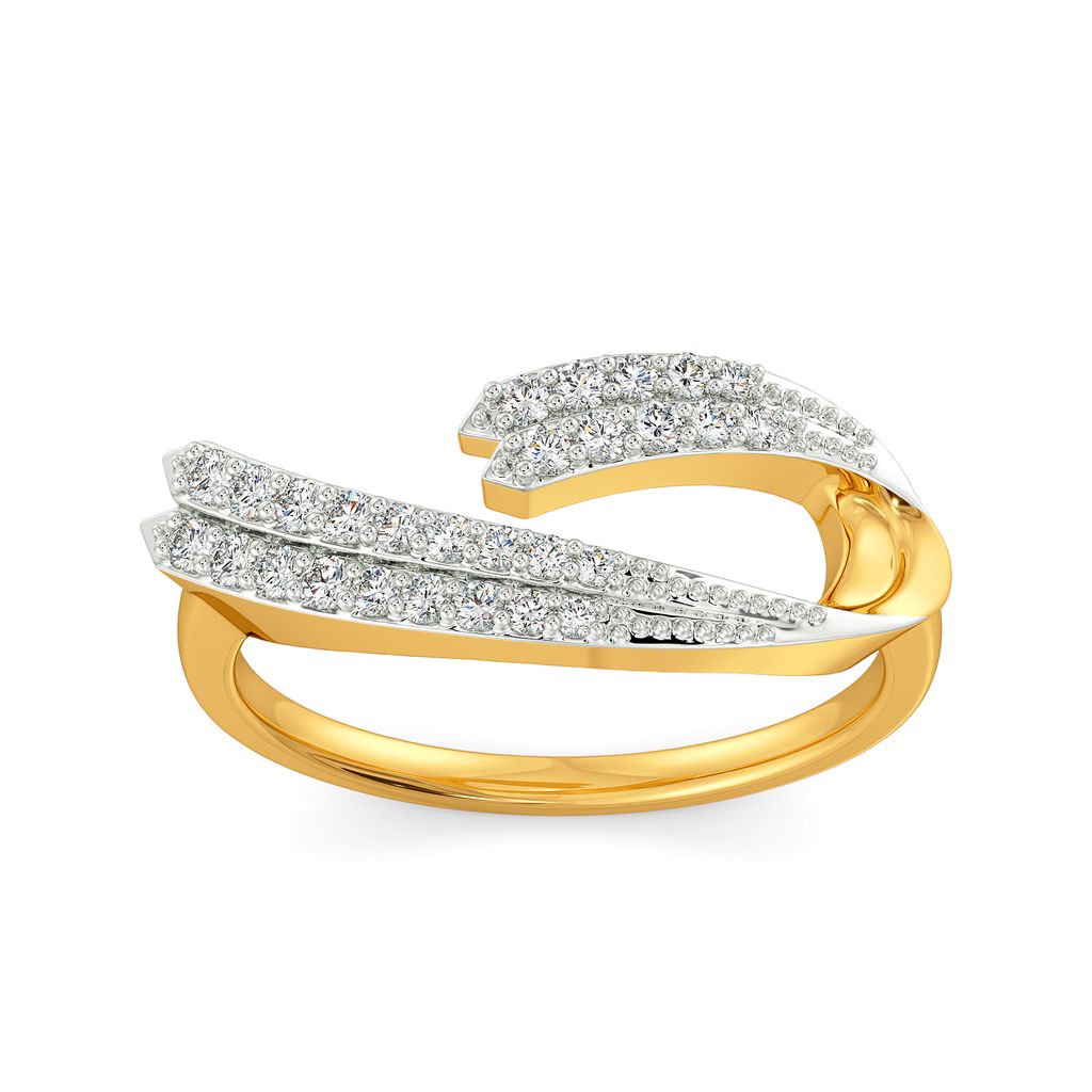 Crisp Crease Diamond Rings