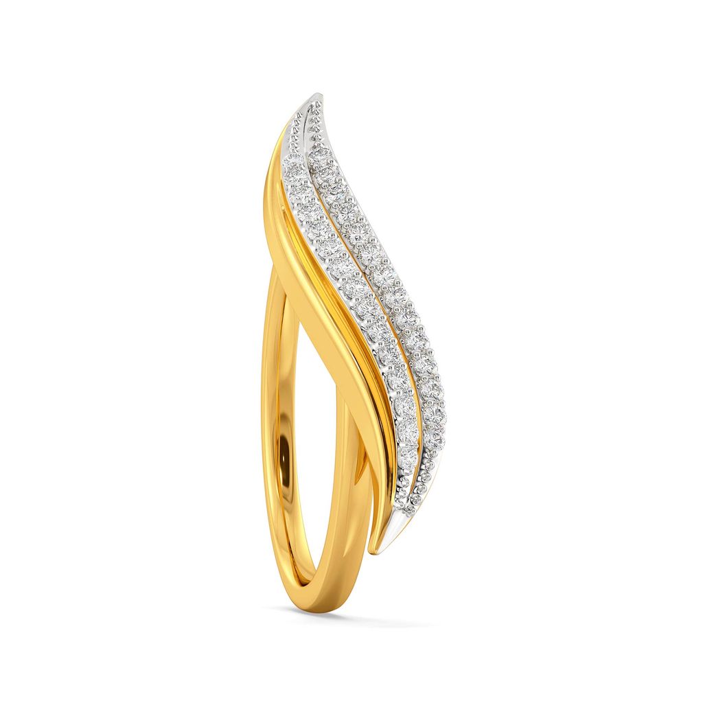 Effortless Swerve Diamond Rings