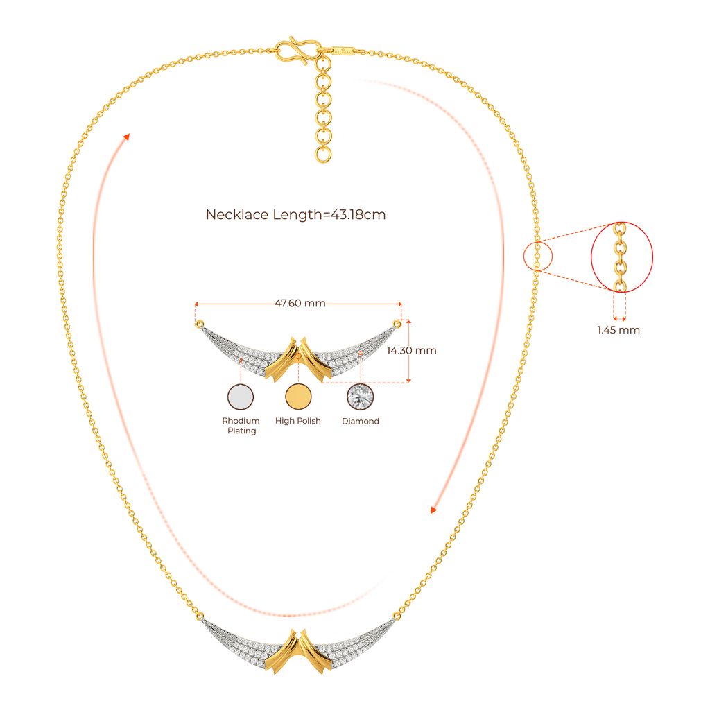 Embrace The Edge Diamond Necklaces