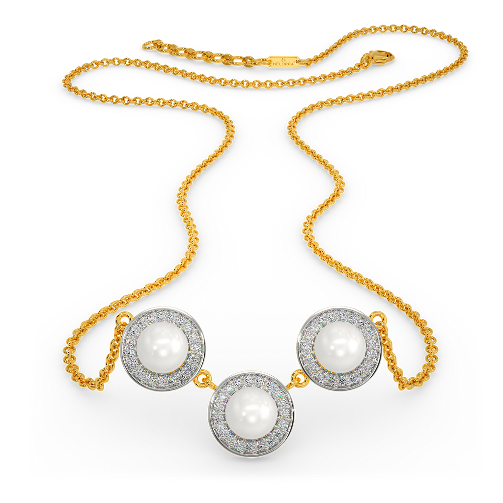 Tune Of Pearls Diamond Necklaces
