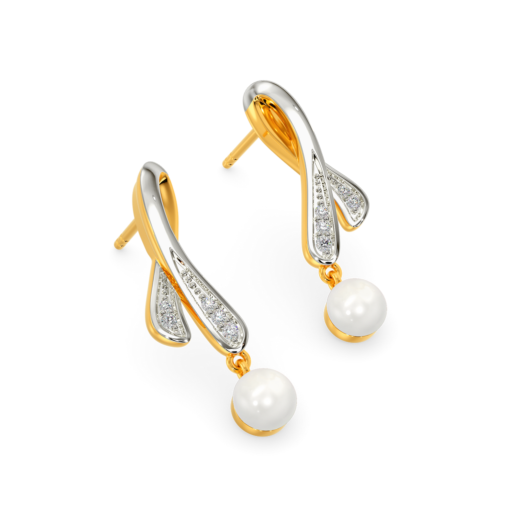 Pearl Vibe Diamond Earrings
