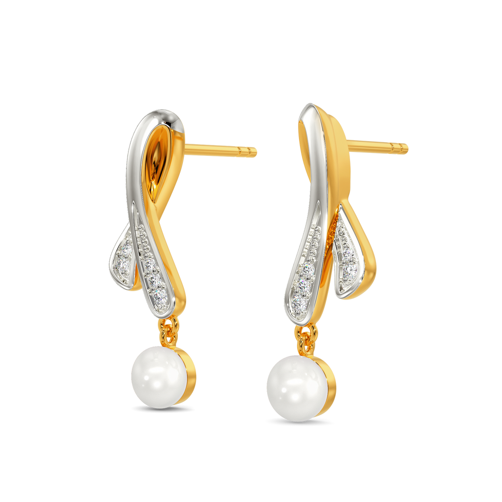 Pearl Vibe Diamond Earrings