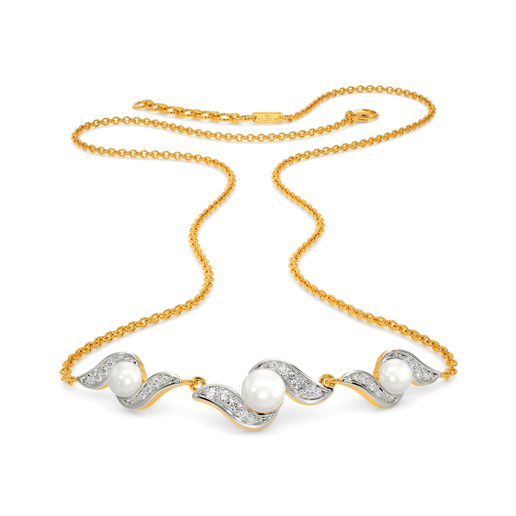Pearl Vibe Diamond Necklaces