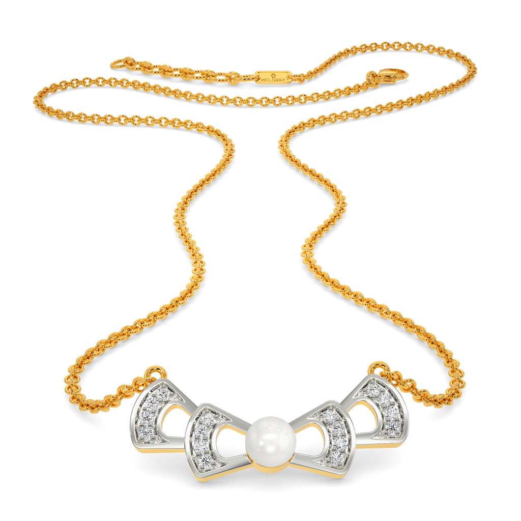 Vibin To Pearls Diamond Necklaces
