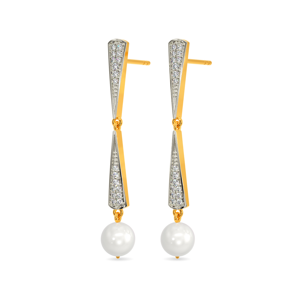 Pearl Queen Diamond Earrings