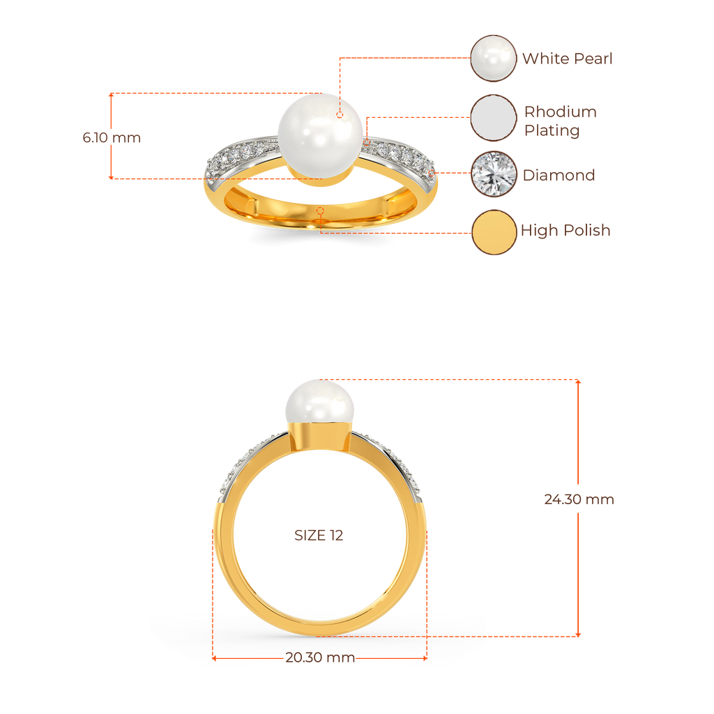 Pearl Queen Diamond Rings