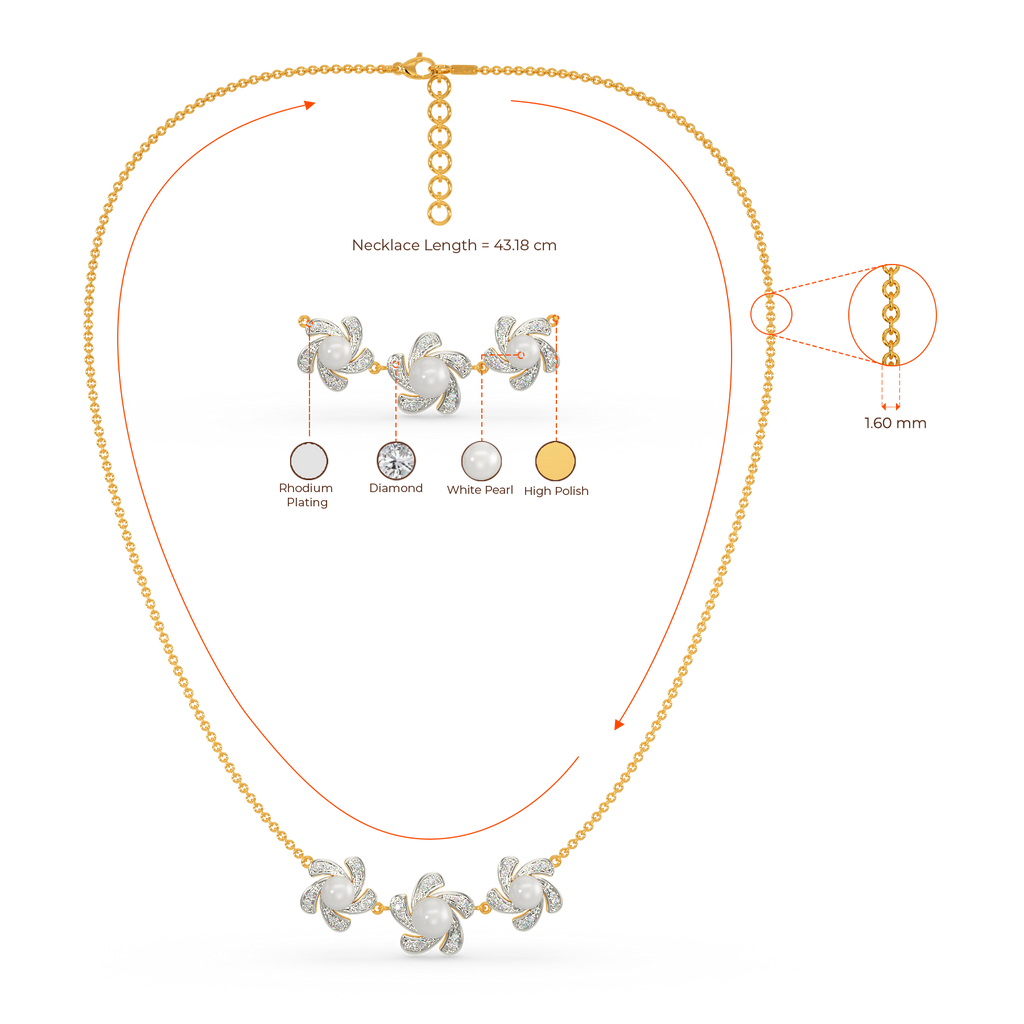 Pearl Core Diamond Necklaces