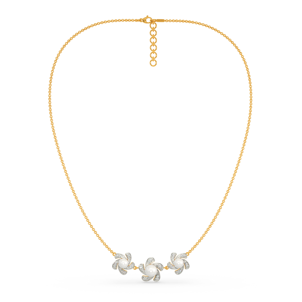 Pearl Core Diamond Necklaces