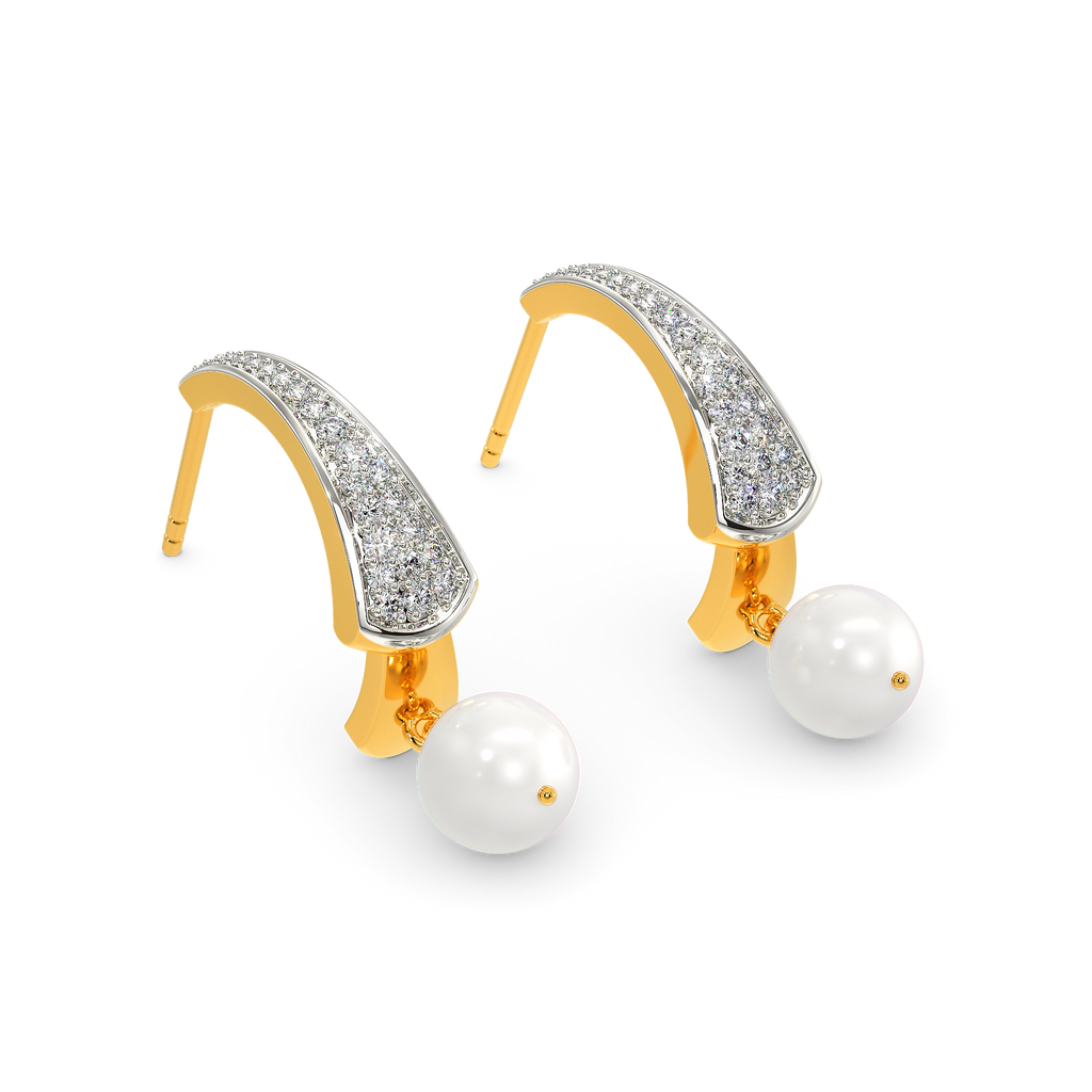 Pearl Jam Diamond Earrings