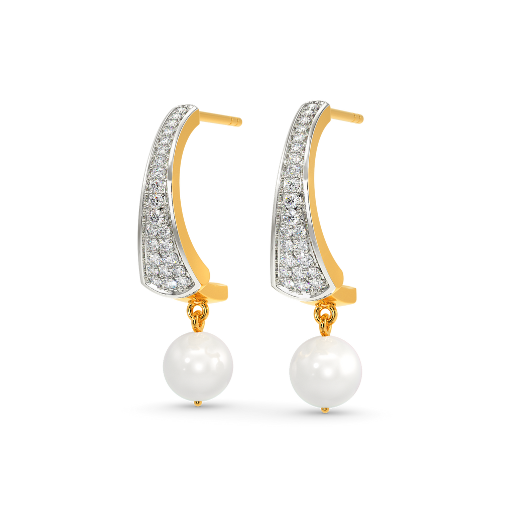 Pearl Jam Diamond Earrings