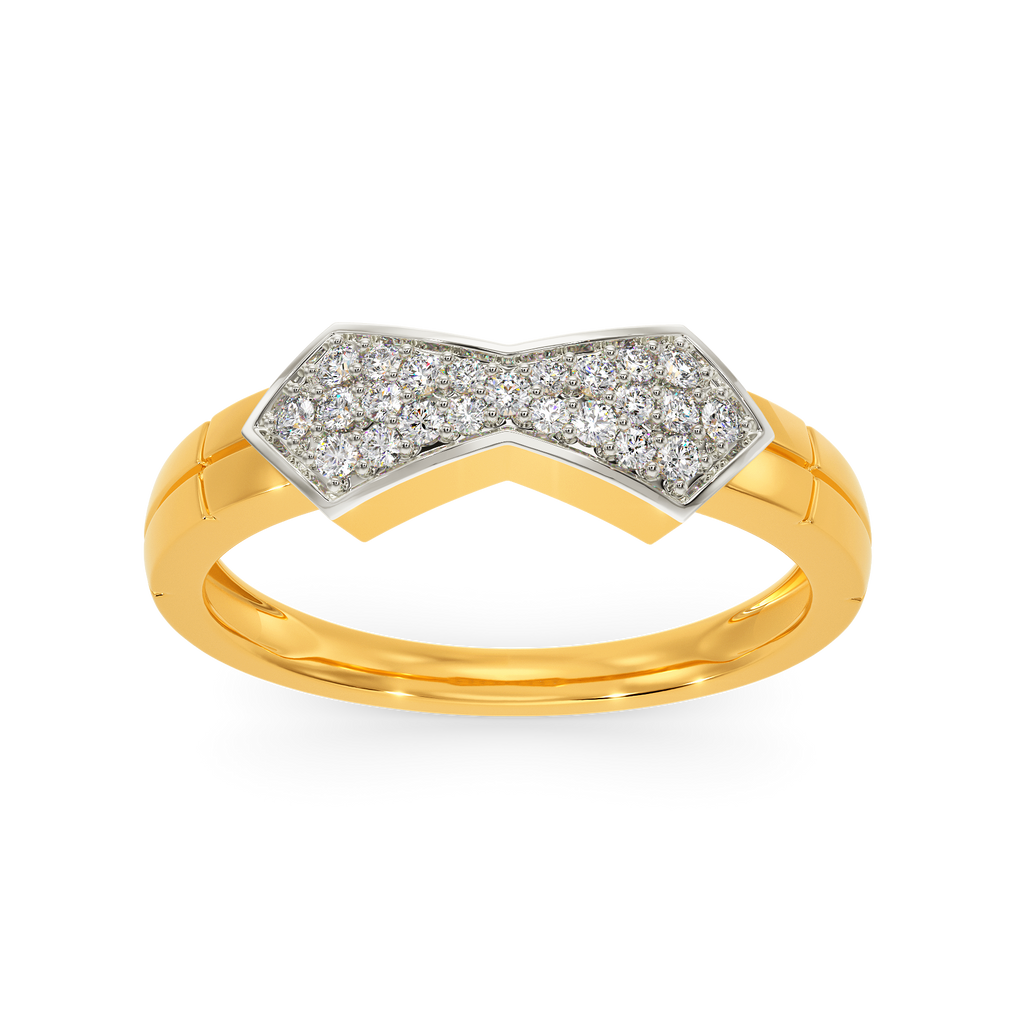 Neat Pleats Diamond Rings
