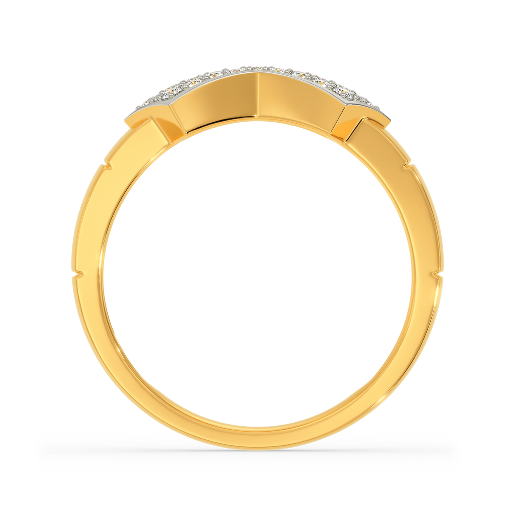Neat Pleats Diamond Rings