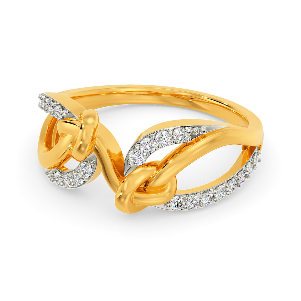 Wrapped In A Knot Diamond Rings