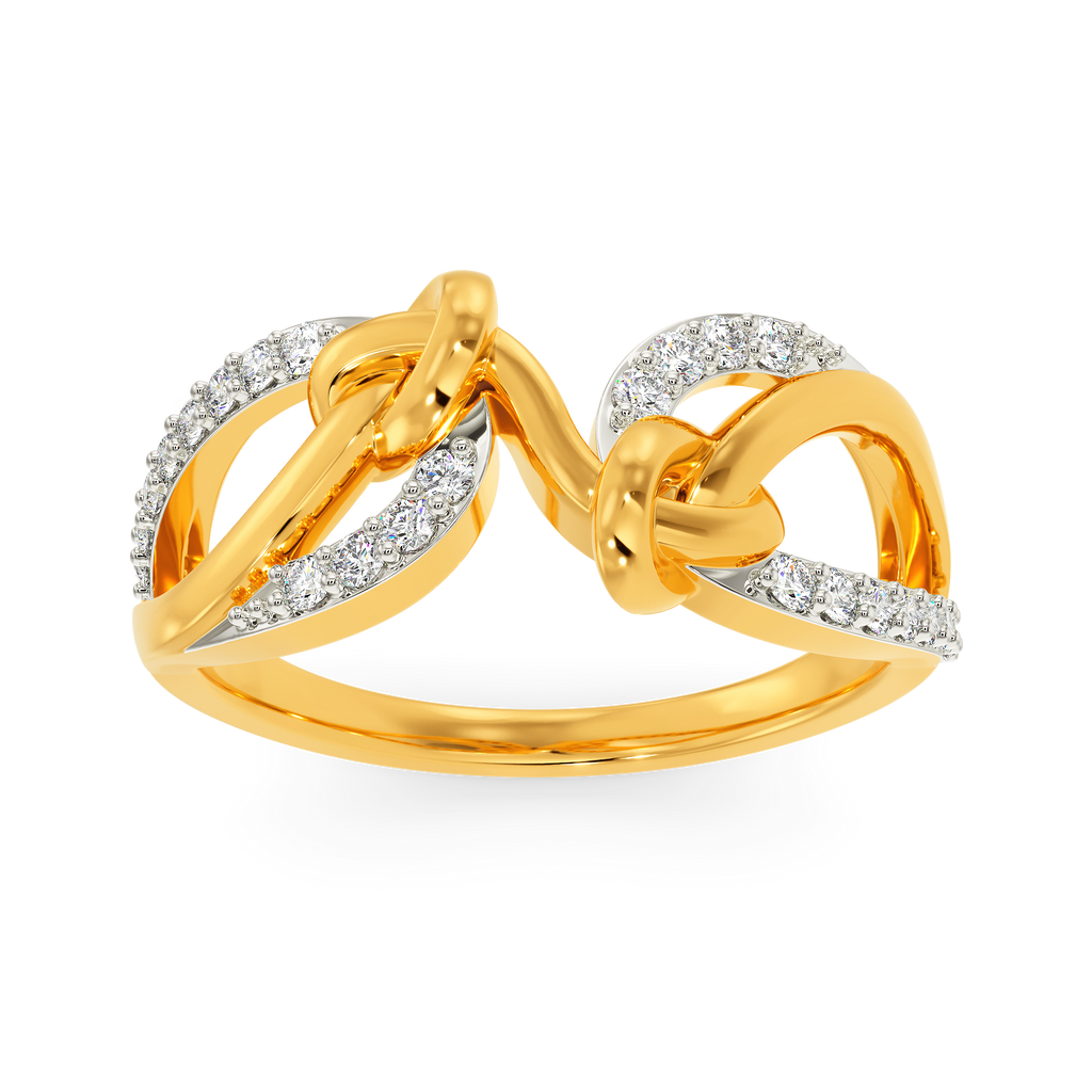 Wrapped In A Knot Diamond Rings