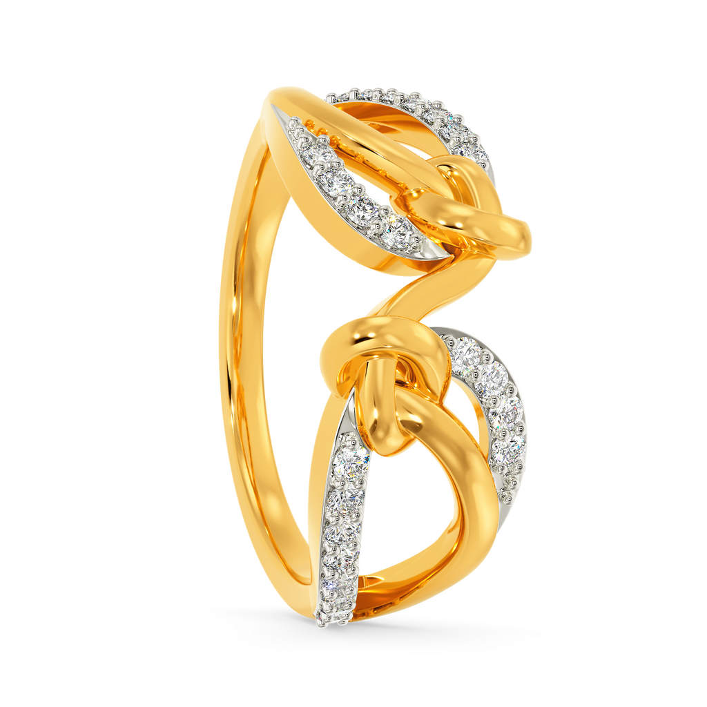 Wrapped In A Knot Diamond Rings