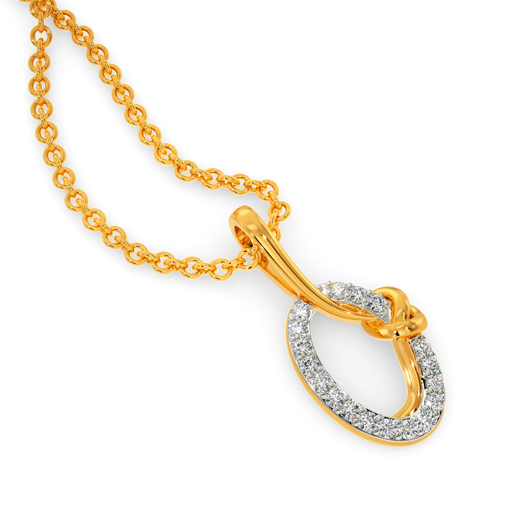 Wrapped In A Knot Diamond Pendants