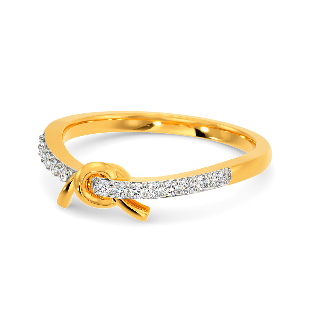 Rhythmic Knots Diamond Rings
