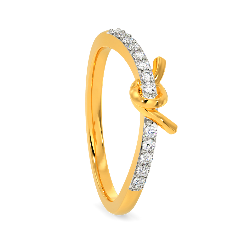 Rhythmic Knots Diamond Rings