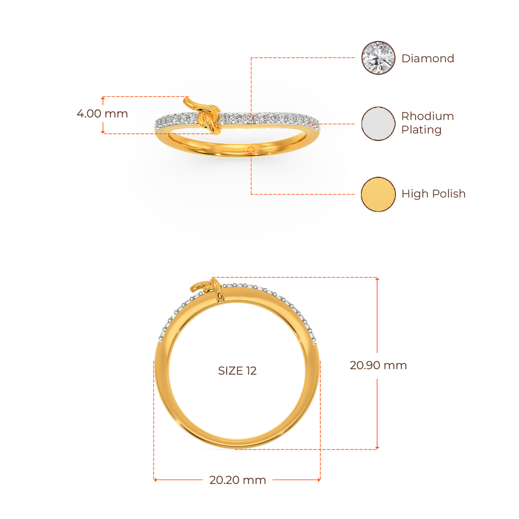 Entwined In Knots Diamond Rings