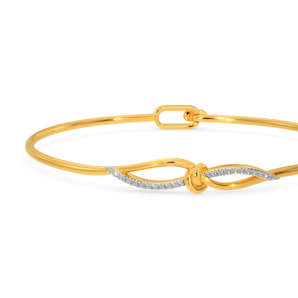 Tie A Knot Diamond Bangles