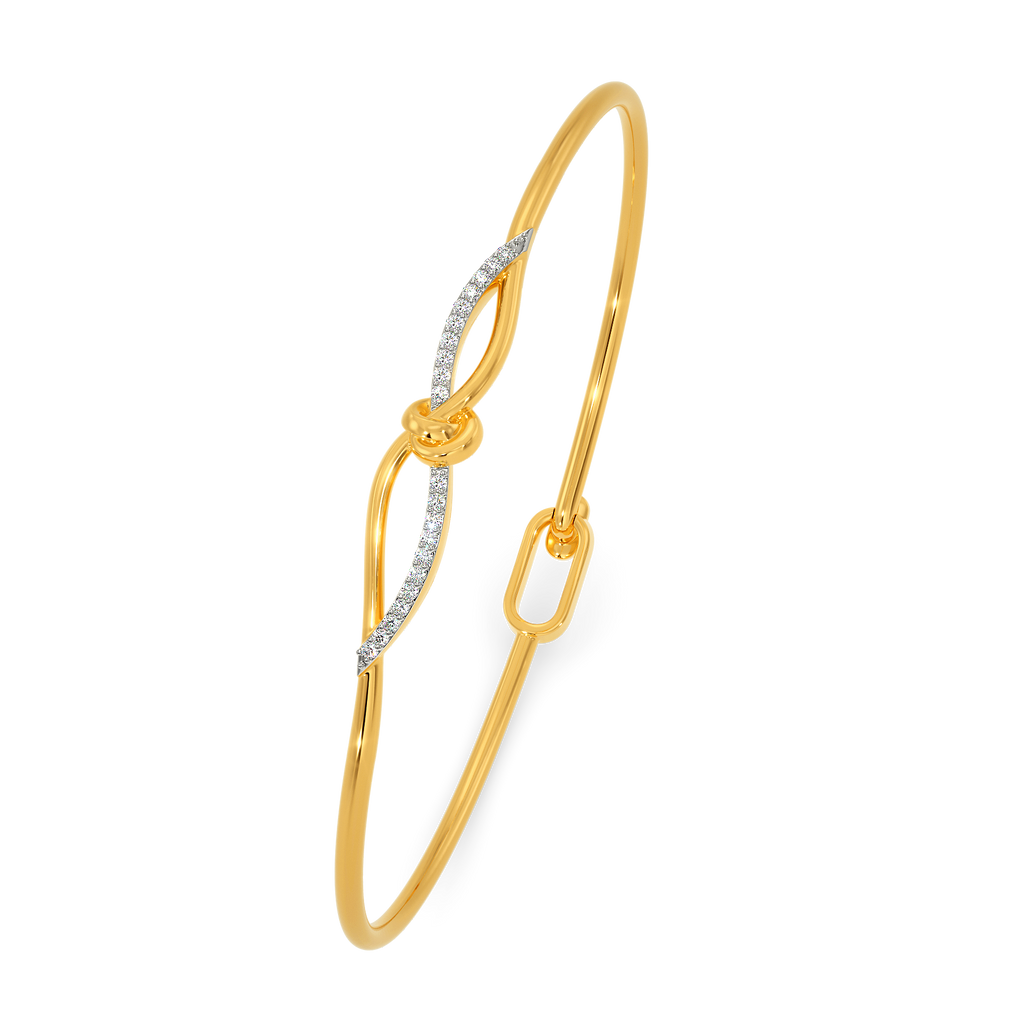 Tie A Knot Diamond Bangles