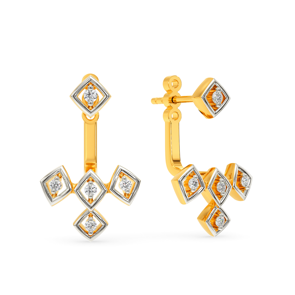 Net Speak Diamond Earrings