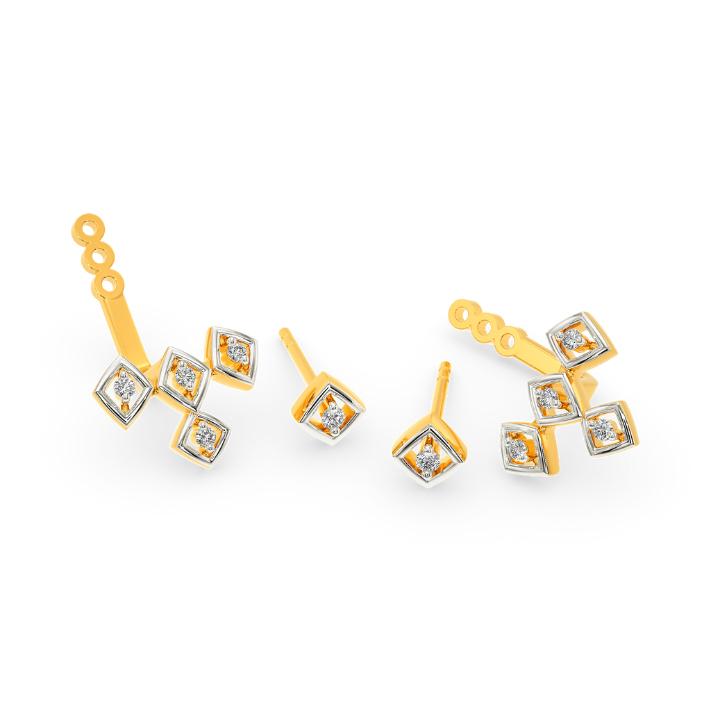 Net Speak Diamond Earrings