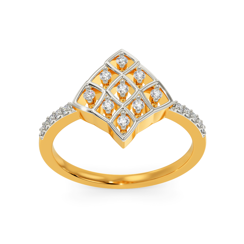 Neat Net Diamond Rings