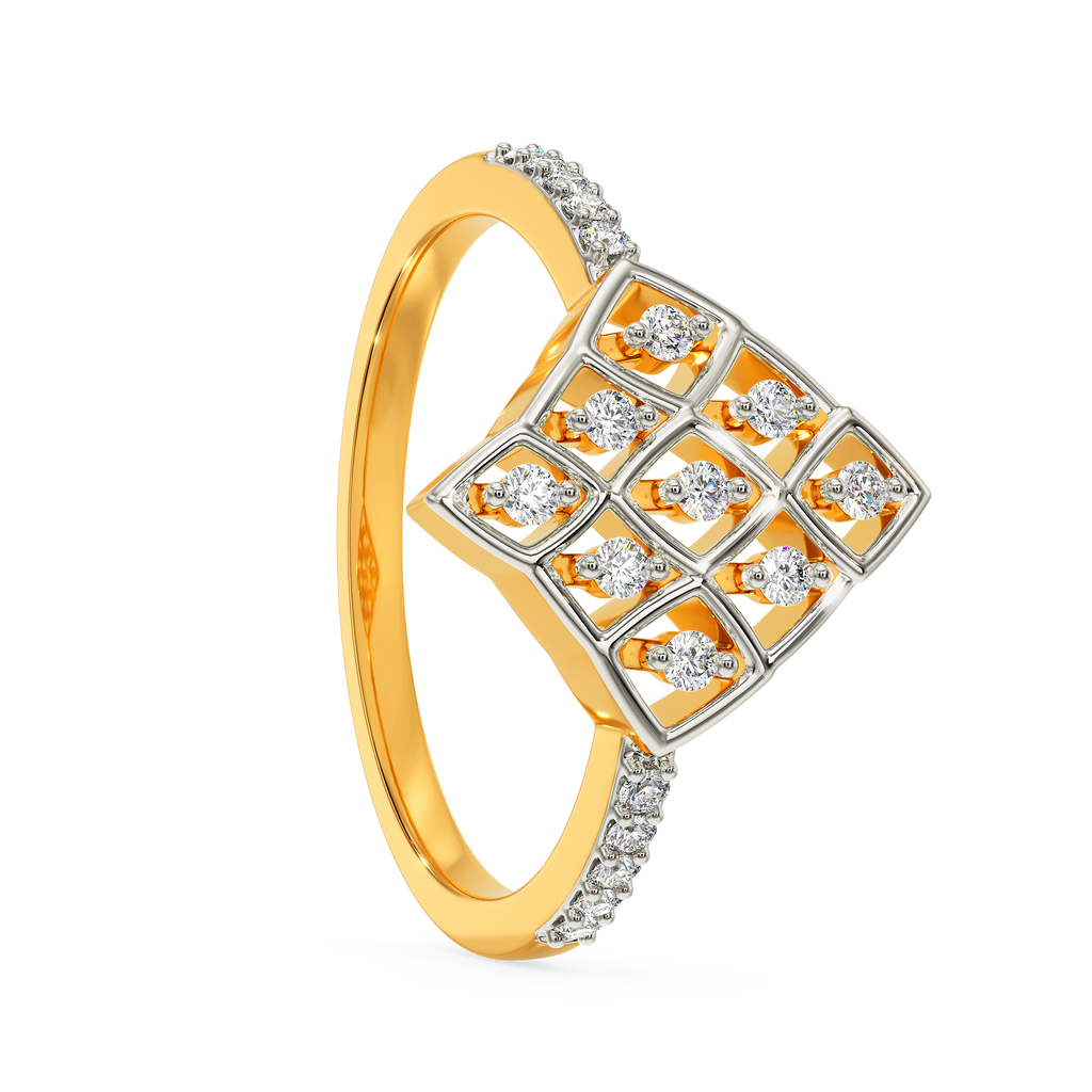 Neat Net Diamond Rings