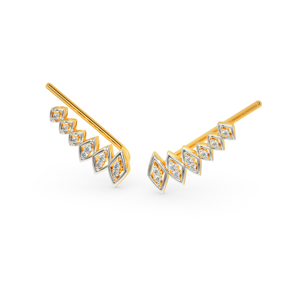 Net Spark Diamond Earrings