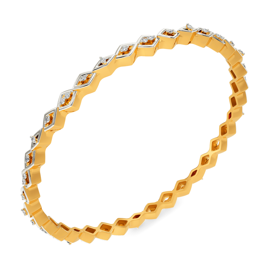 Veiled In Diamond Bangles