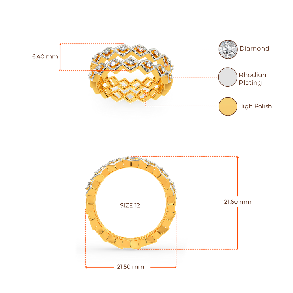 Net Around Diamond Rings