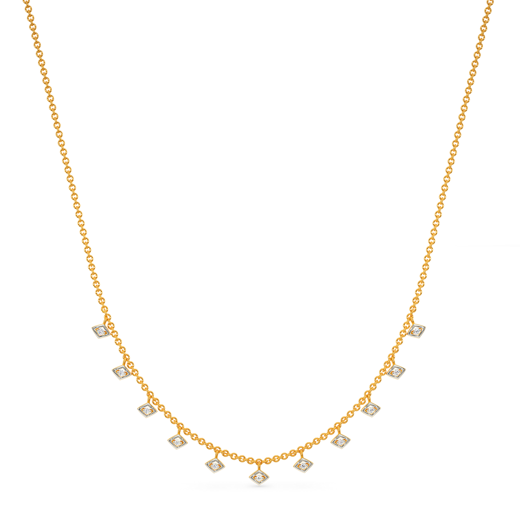 Net Around Diamond Necklaces