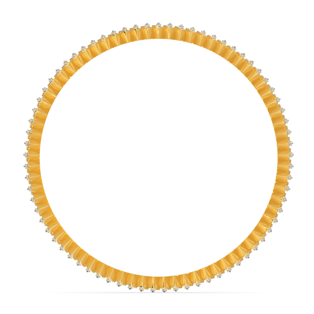 Net Around Diamond Bangles