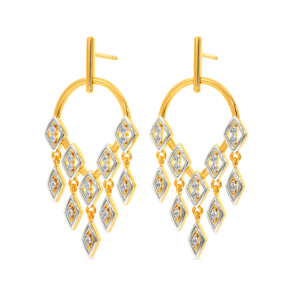 Net World Diamond Earrings