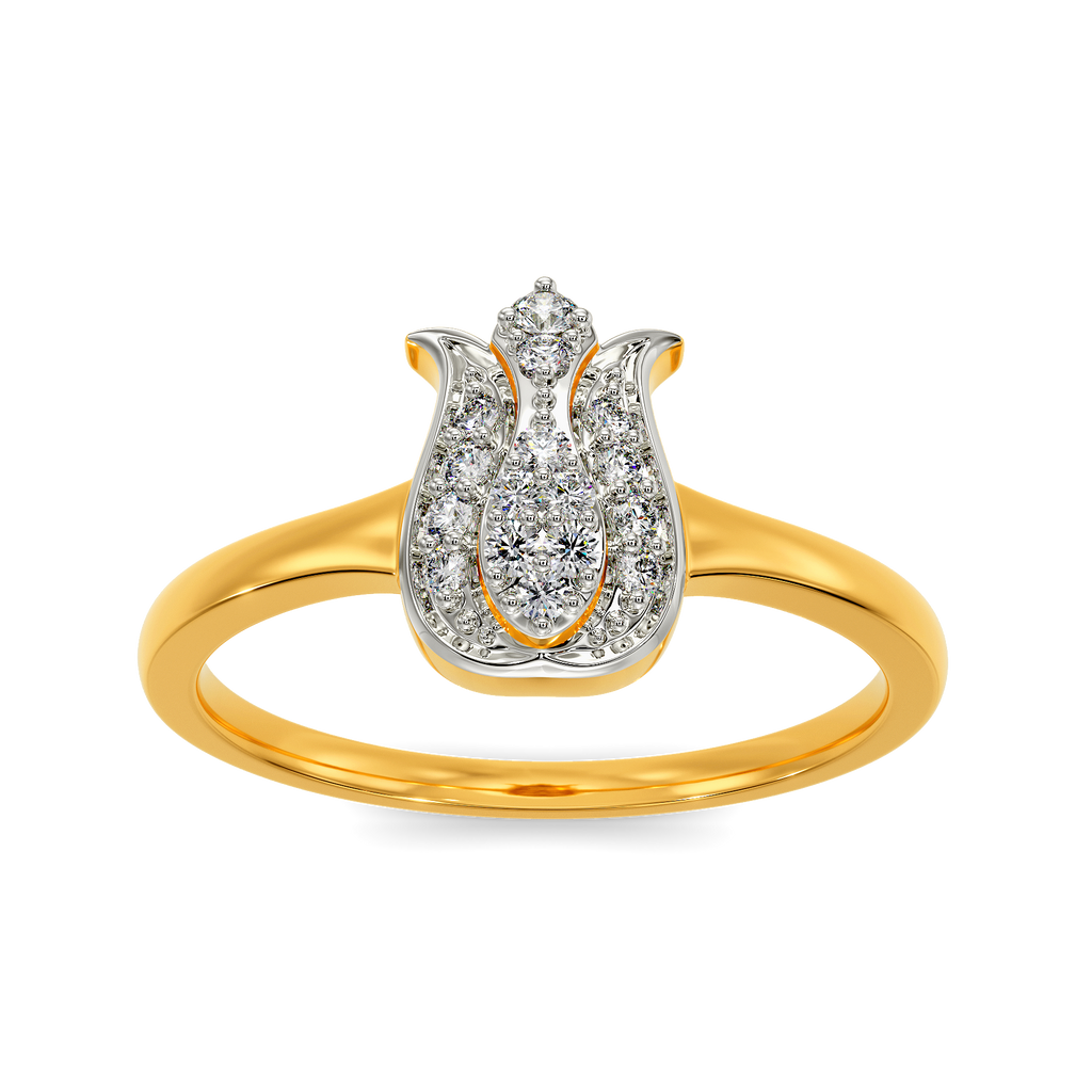 Bloom Like A Tulip Diamond Rings